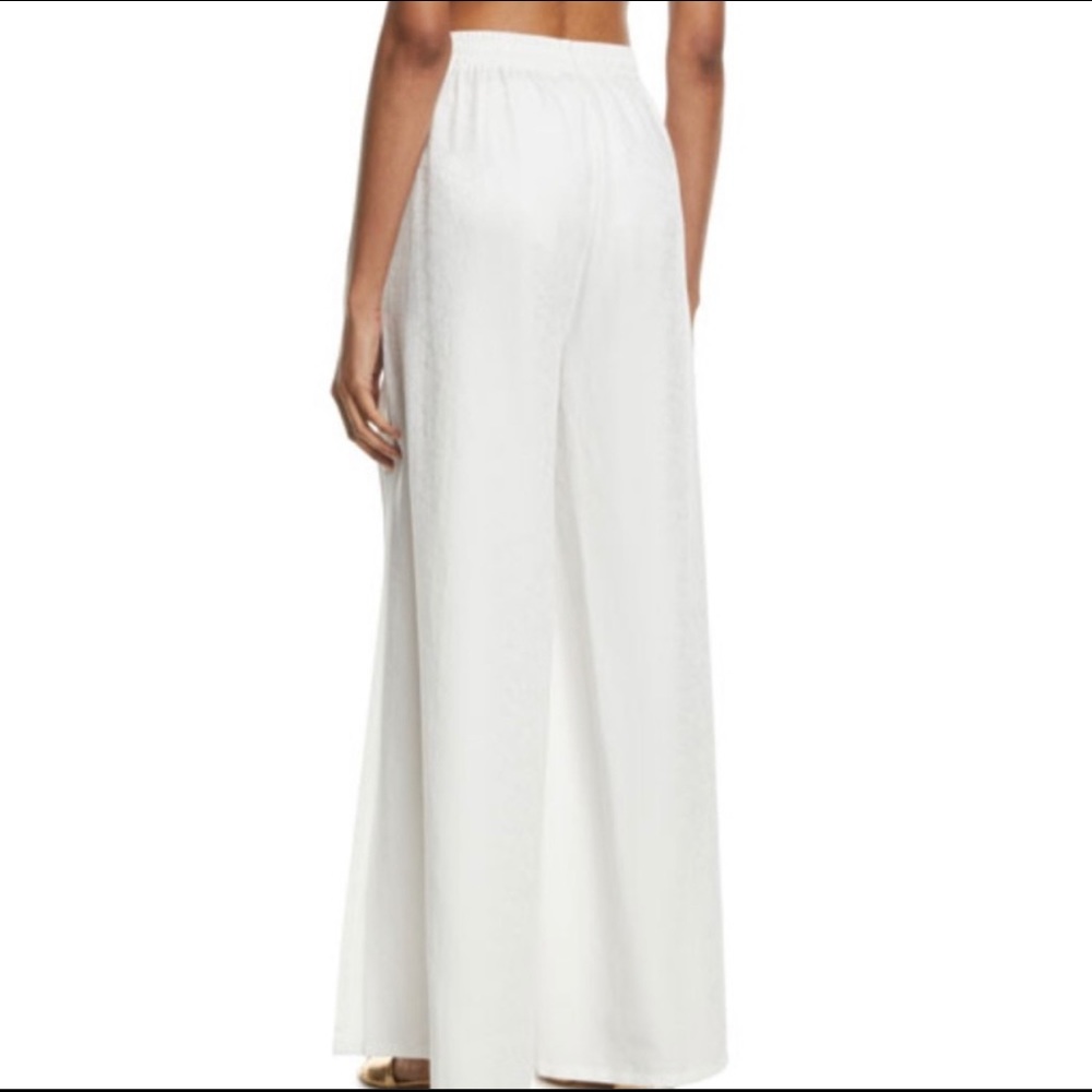 Onia White Flare Pants with slits